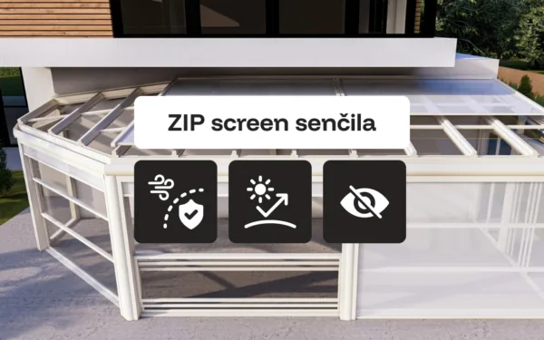 ZIP screen senčila: več udobja na terasi tudi ob vetru in močnem soncu