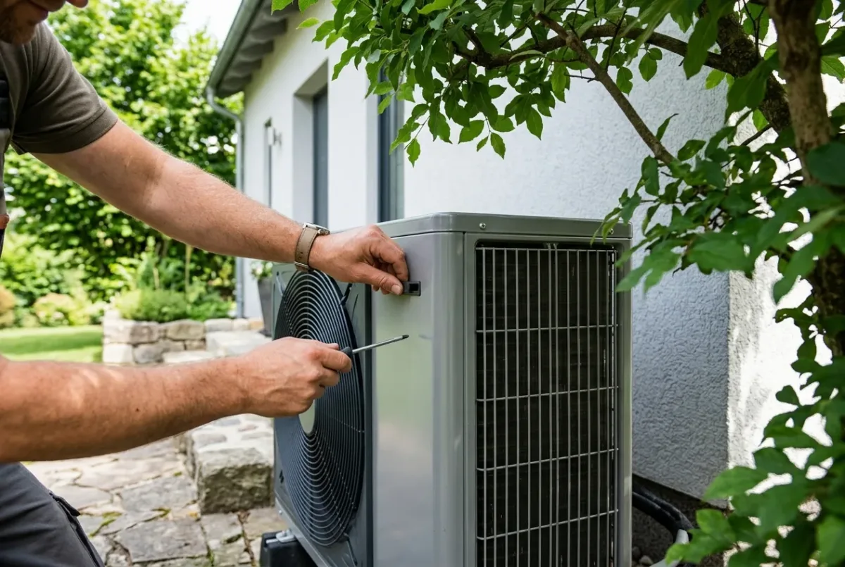 Zaščita toplotne črpalke pred poletno pripeko