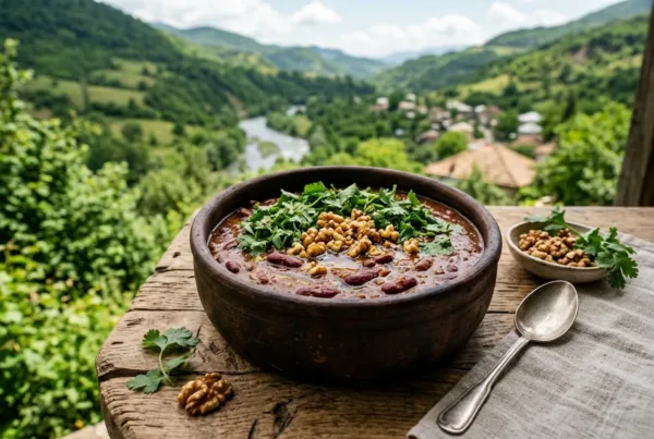 Gruzijska fižolova jed iz domače shrambe