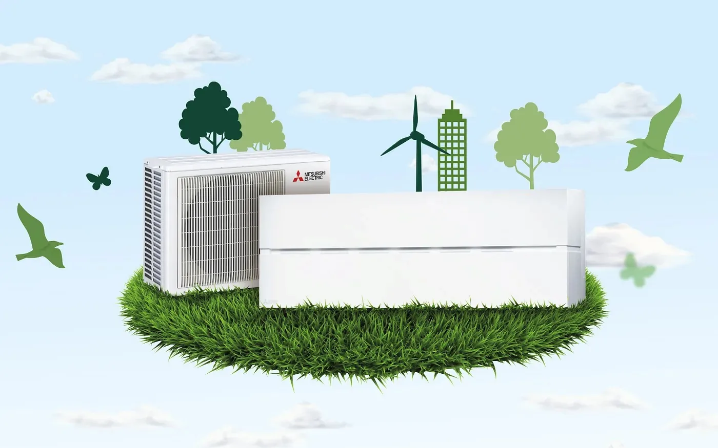 Ogrevanje doma s klimatsko napravo Mitsubishi Electric pozimi