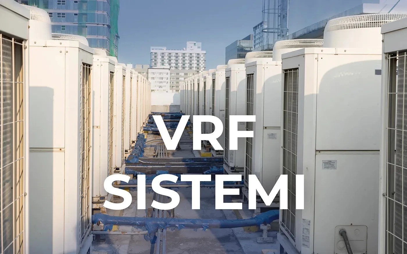 VRF klimatski sistem nameščen v poslovni stavbi
