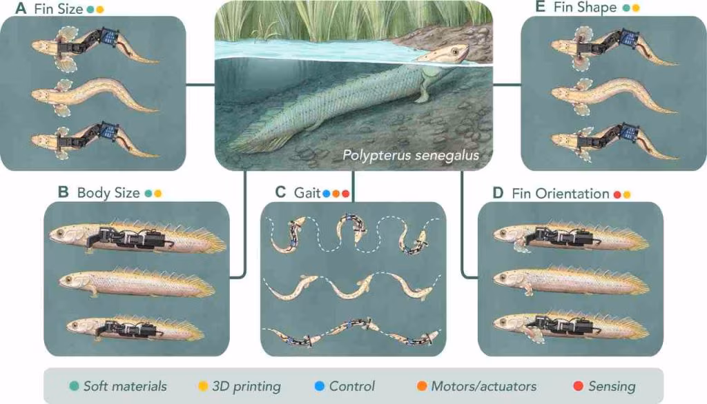 Ipotetici esperimenti che possono svolgere i paleo-robot (Hishida et al., 2024)
