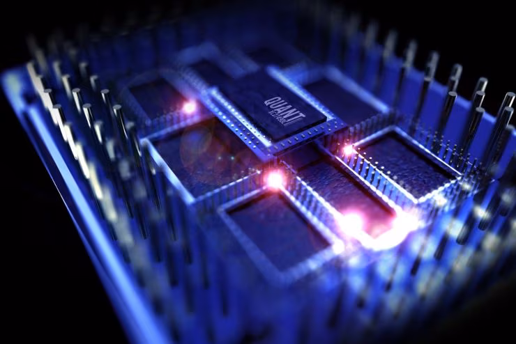 Illustrazione di un processore quantistico (Depositphotos foto)