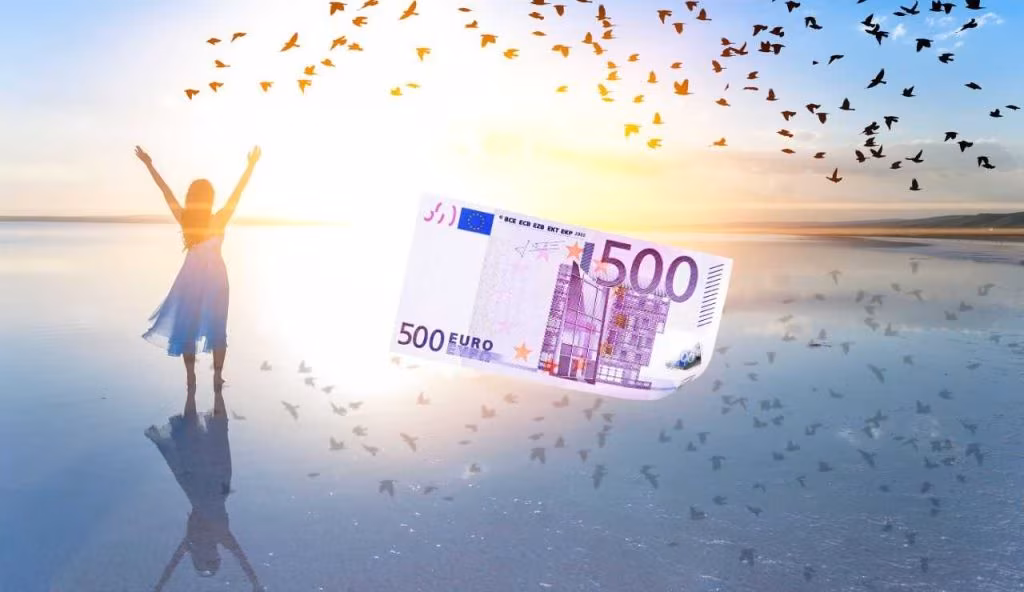 Concetto di libertà e 500 euro
