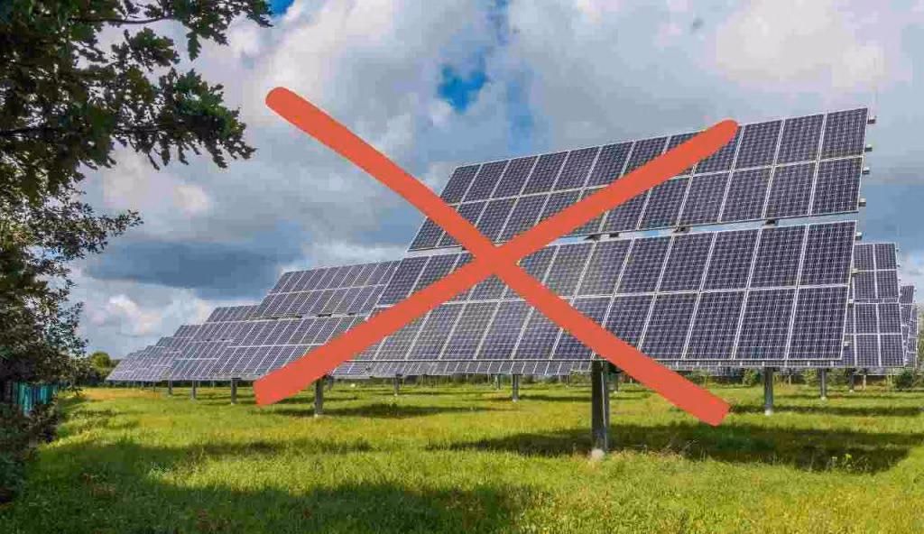 No pannelli solari brutti