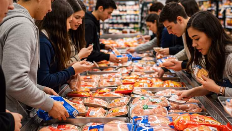 Pollo in vendita al supermercato - foto (C) Teleone.it