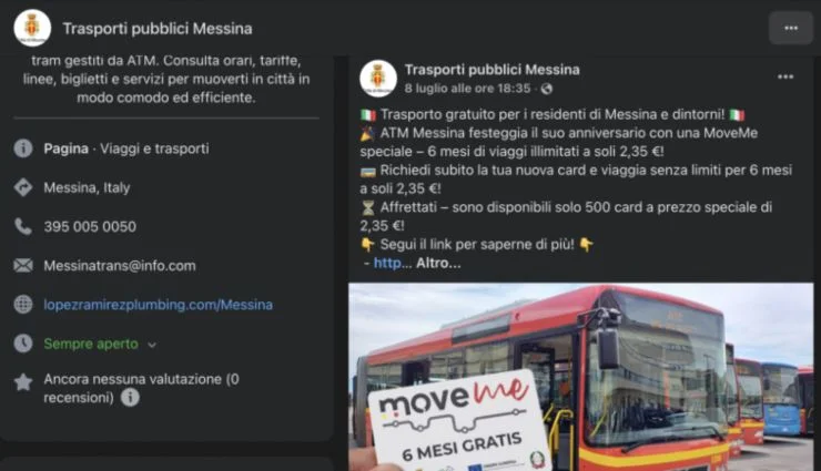 Trasporti pubblici Messina truffa (screenshot) - teleone.it